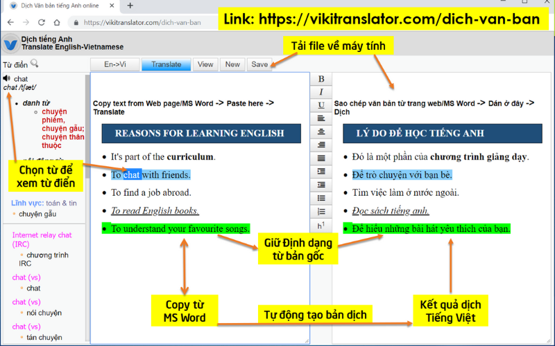Phần mềm dịch tiếng anh online mới nhất 2025