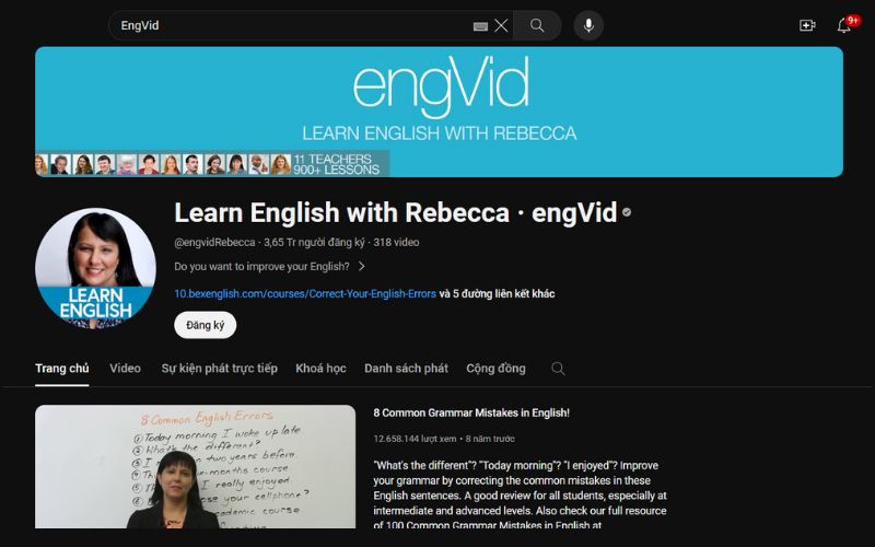 Học tiếng Anh online miễn phí cùng EngVid
