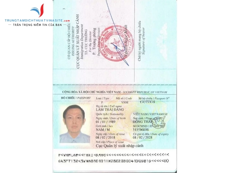 Dịch thuật visa, hộ chiếu tại Hà Nội